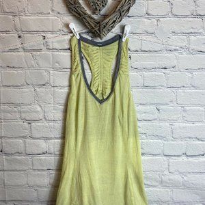 Lululemon Yellow Gray Striped Racer Back Top 6